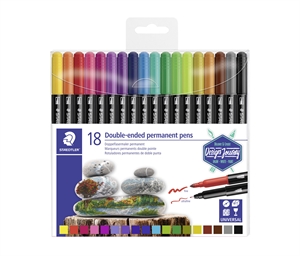 Staedtler Marker Kétvégű perm 3,0/0,5mm (18)